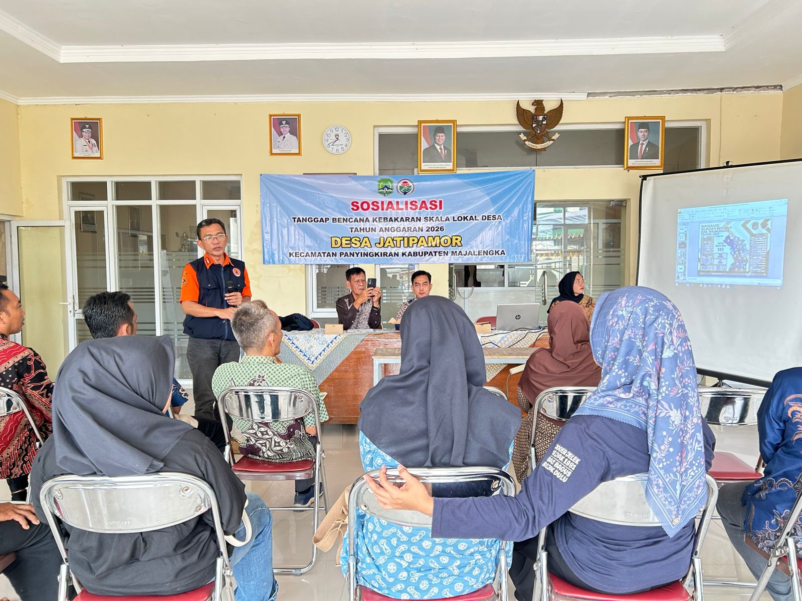 Desa Jatipamor Gelar Sosialisasi Tanggap Bencana Kebakaran Skala Lokal Desa